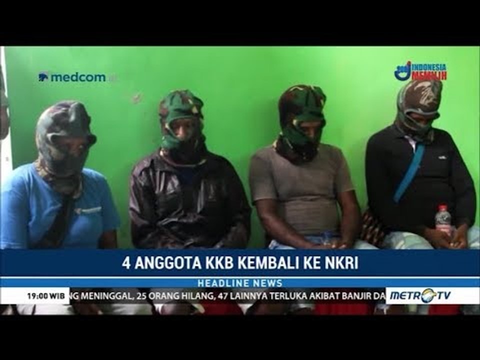 Empat Anggota KKB Papua Menyerahkan Diri