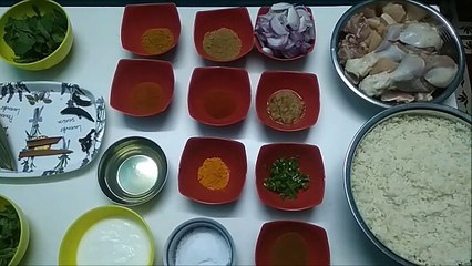 Preparation of Chicken Biryani Recipe Video in Telugu