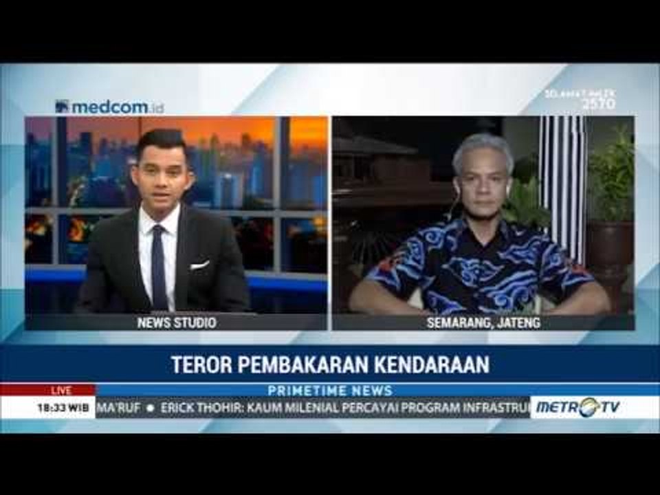 Ganjar: Jangan Ganggu Jateng dengan Teror Pembakaran Kendaraan