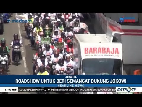 Dukung Jokowi, Relawan Energy 01 Roadshow Keliling Kota Jakarta