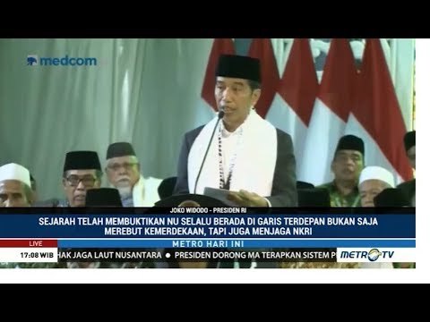Jokowi : NU Selalu di Garis Depan Menjaga Keutuhan RI