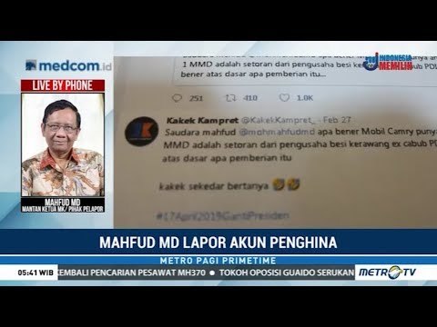 Terlacak! Jejak Digital Akun Penghina Mahfud MD Sudah Diketahui