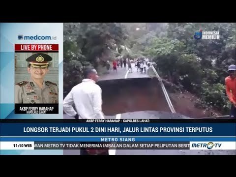 Jalur Lintas Provinsi Lahat-Pagaralam Putus Akibat Longsor