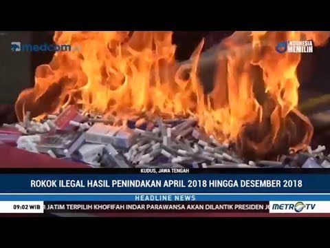 Bea Cukai Kudus Musnahkan 23 Ton Rokok Ilegal