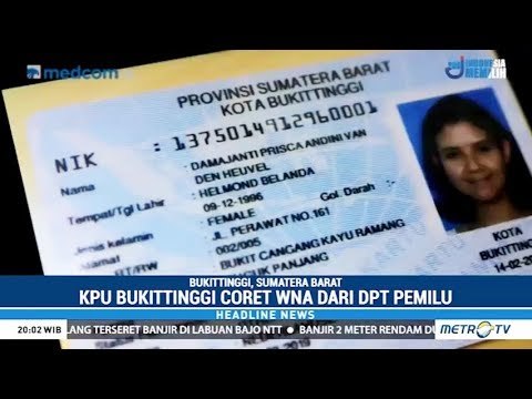 KPU Bukittinggi Coret Satu Nama WNA dari DPT Pemilu 2019