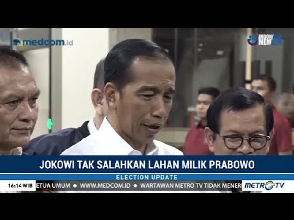 Jokowi tak Permasalahkan Lahan Milik Prabowo