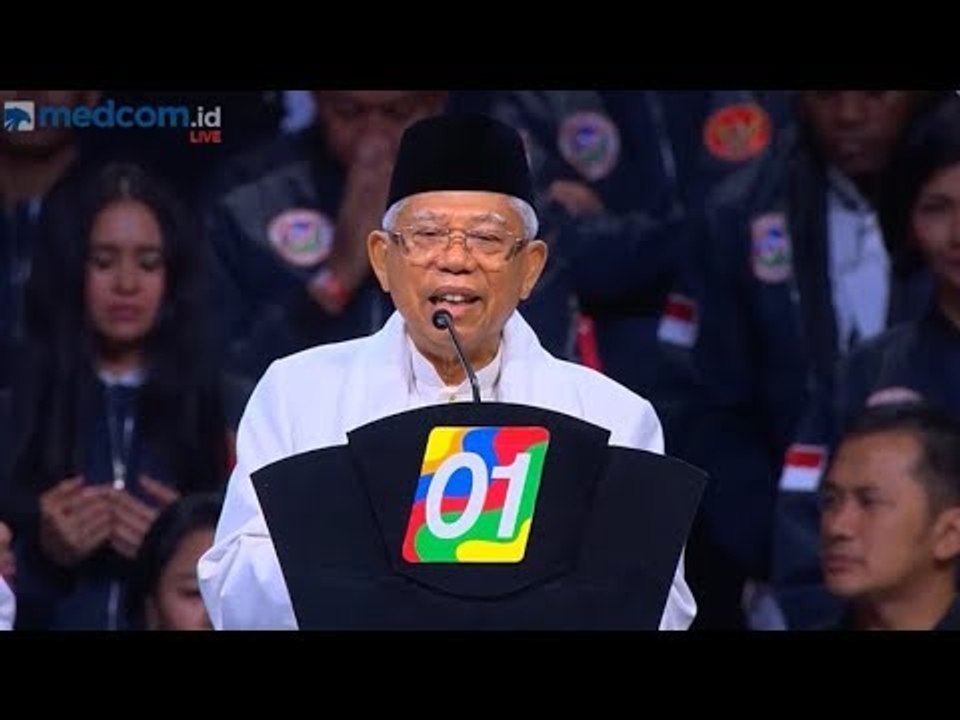 Pidato Ma'ruf Amin di Konvensi Rakyat "Optimis Indonesia Maju"