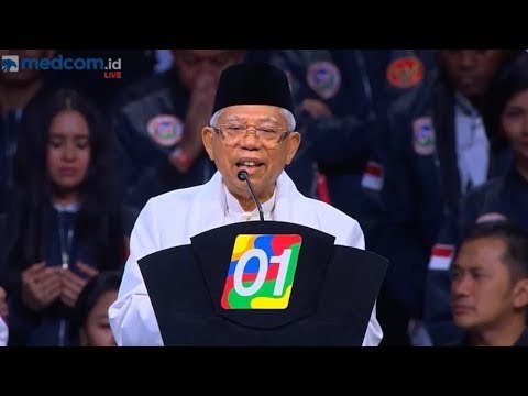 Pidato Ma'ruf Amin di Konvensi Rakyat Optimis Indonesia Maju