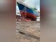 Espagne  la chute dun bateau de pêche français en réparation