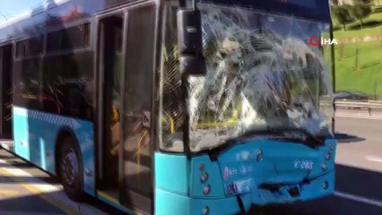 TEM Otoyolu FSM Köprüsü girişinde kaza