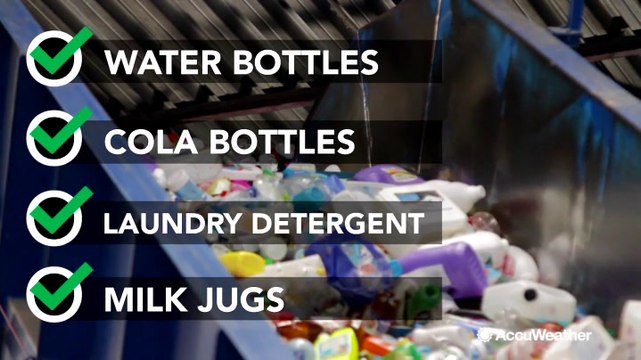 What plastic should be thrown into the recycle bin?