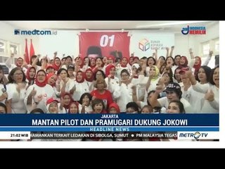 Ratusan Mantan Pilot dan Pramugari Deklarasi Dukung Jokowi-Ma'ruf