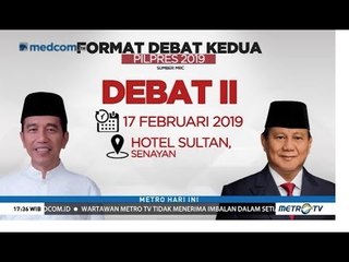 Format Lengkap Debat Kedua Pilpres 2019