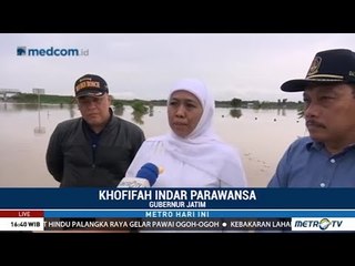 Gubernur Khofifah Cari Solusi Atasi Banjir di Tol Surabaya-Ngawi