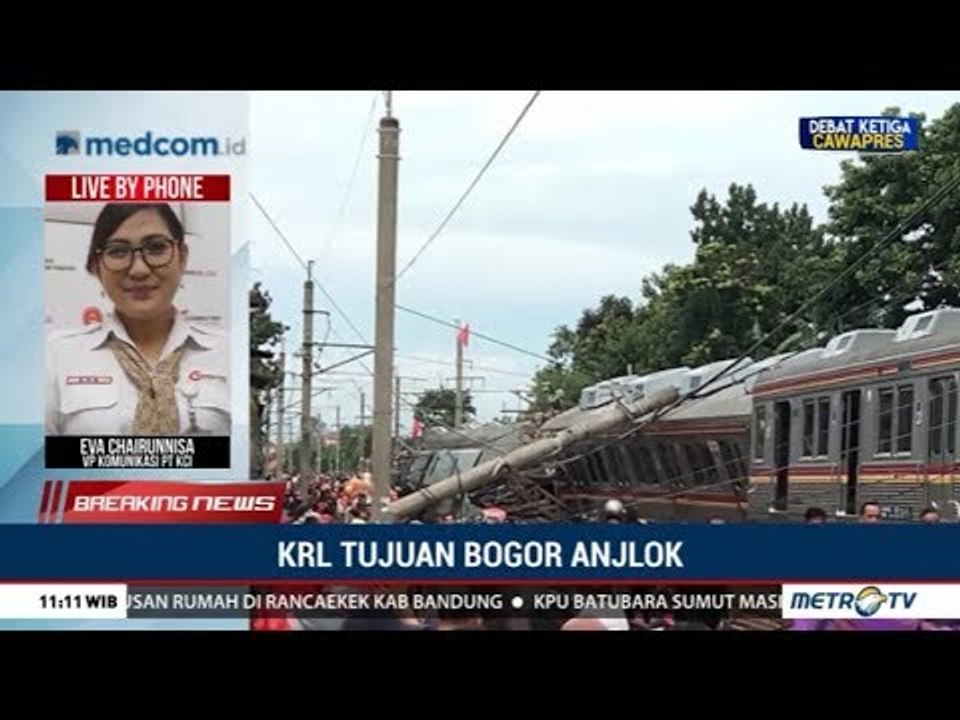 KCI Fokus Evakuasi Korban KRL Anjlok
