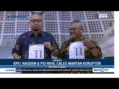 KPU Kembali Umumkan Daftar Caleg Eks Koruptor