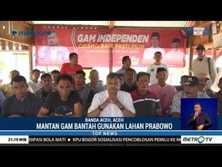Eks Anggota GAM Bantah Gunakan Lahan Prabowo