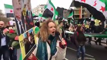 مظاهرات بذكرى الثورة السورية في عدة مدن وعواصم أوروبية (فيديو)