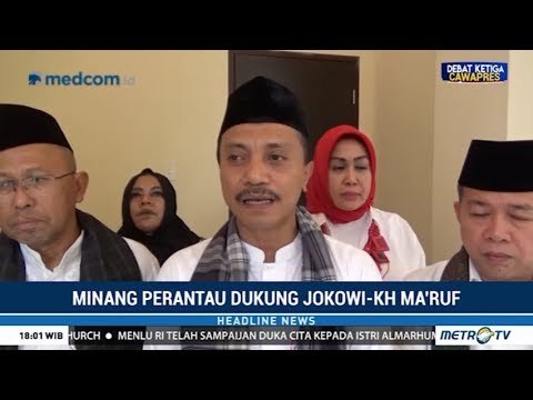 Warga Minang di Sumut Deklarasi Dukung Jokowi-Ma'ruf