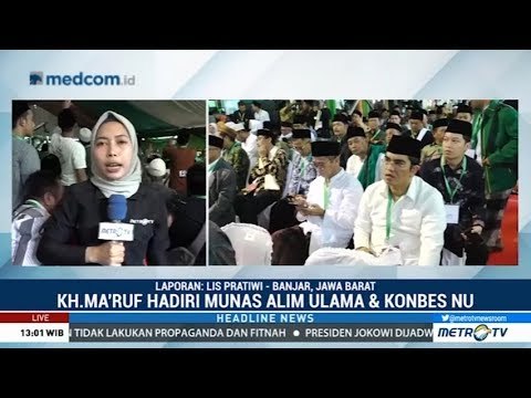 Ma'ruf Amin Hadiri Munas dan Konbes NU