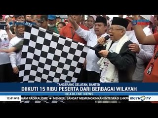 KH Ma'ruf Amin Lepas Ribuan Peserta Jalan Sehat di Tangsel