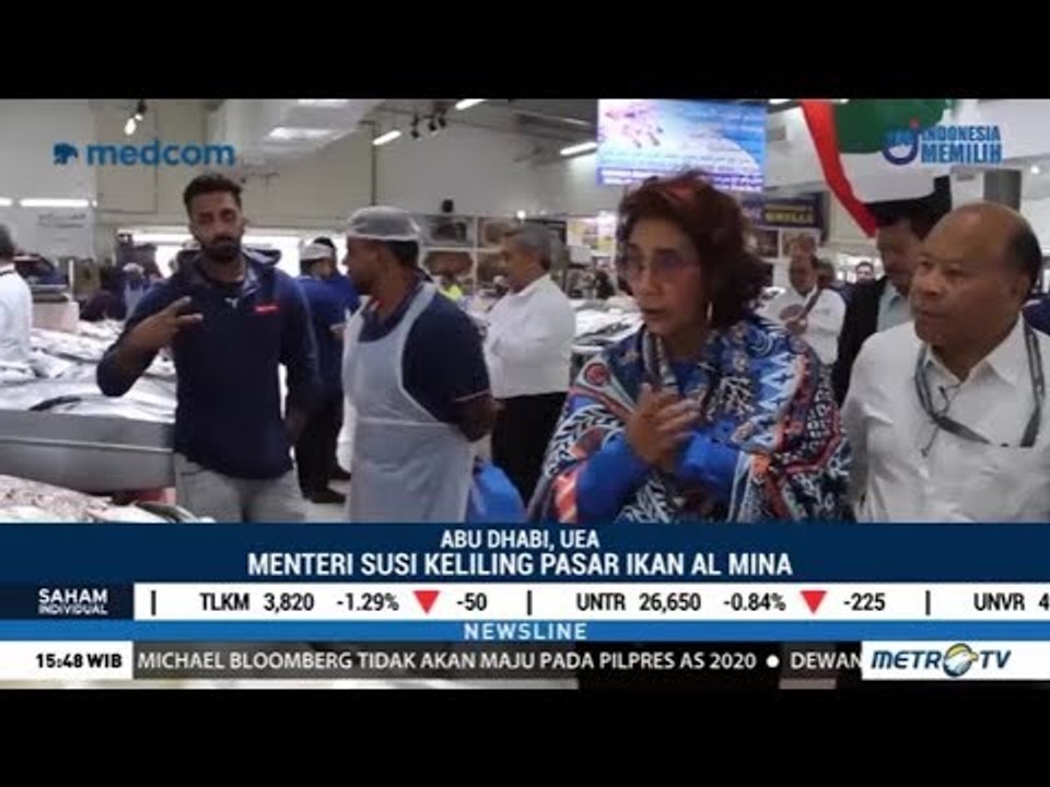 Menteri Susi Blusukan di Pasar Ikan Abu Dhabi Uni Emirat Arab