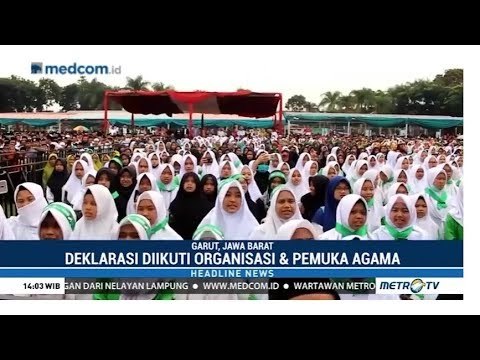 Deklarasi Dukung Jokowi-Ma'ruf oleh Gabungan Organisasi dan Pemuka Agama di Garut