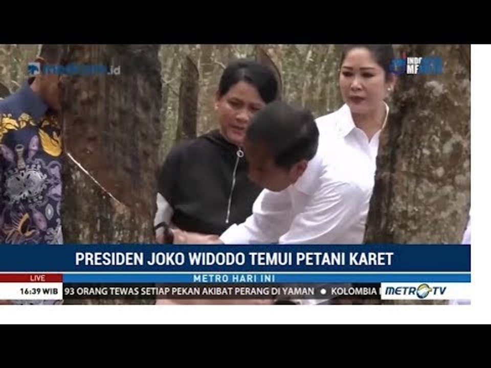 Jokowi Temui Petani Karet di Banyuasin