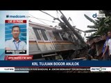 Saksi: Kereta Anjlok lalu Tertimpa Tiang Listrik