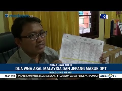 Dua WNA Malaysia di Blitar Masuk Daftar Pemilih Tetap (DPT)