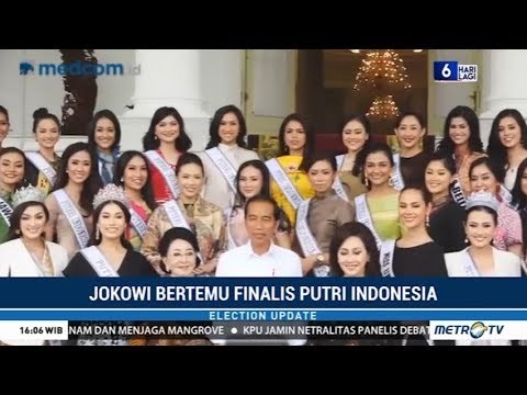 Jokowi Bertemu Finalis Putri Indonesia 2019