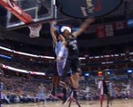 Valanciunas poster dunk on two defenders