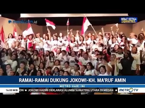 Dukungan untuk Jokowi-Ma'ruf dari Aceh, Jerman, Hingga Swiss