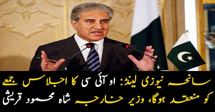 Foreign Minister Shah Mehmood Qureshi addresses media