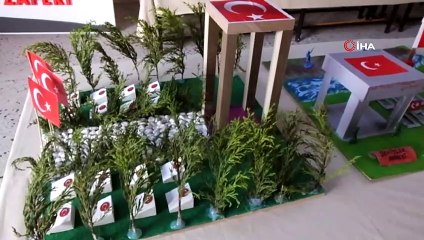 Balıkesirli öğrenciler okulda Çanakkale Müzesi oluşturdu