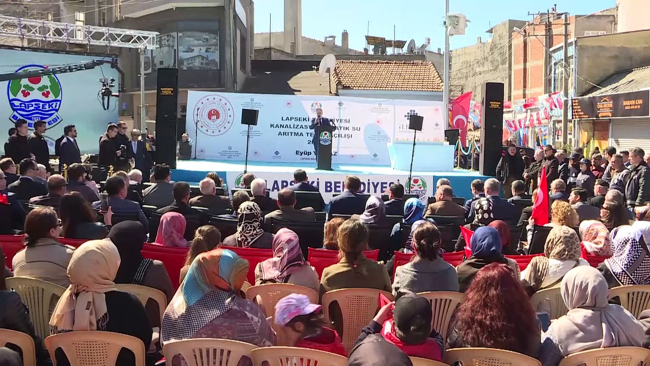 Kurum, Lapseki Kanalizasyon Arıtma Tesisi Açılış Töreninde konuştu - ÇANAKKALE