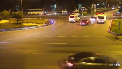 Bolu'da Kazalar Mobese Kamerasında