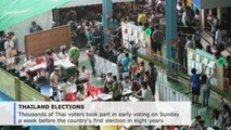 Thousands take part in early voting a week beforeThailand's general elections