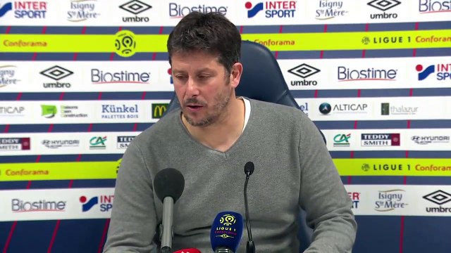 Conférence de presse Fabien Mercadal après SMCaen / ASSE