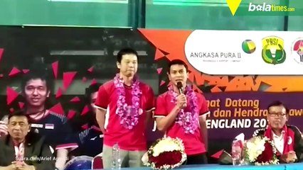 Juara All England 2019, Hendra-Ahsan Dapat Bonus Rp 580 Juta