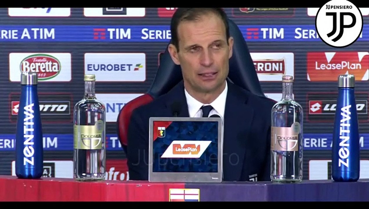 Conferenza stampa Allegri post Genoa-Juventus 2-0: "Rimpianti per Cristiano Ronaldo? Oggi neanche se veniva giù il Padre Eterno..." + Interviste ad Allegri, Bonucci e Prandelli... | 17.03.2019