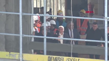 İstanbul Binali Yıldırım'dan Taksim Camii İnşaatında İnceleme
