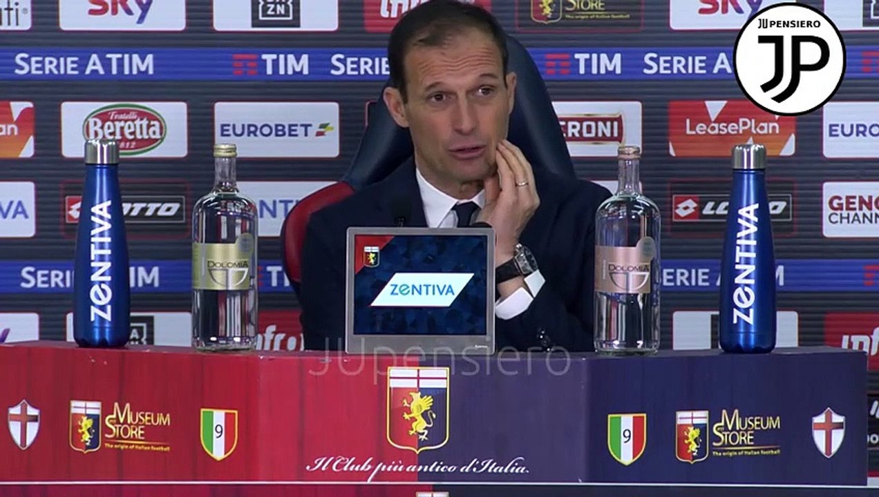 Conferenza stampa ALLEGRI post GENOA-JUVE 2-0: "Rimpianti per Cristiano Ronaldo? Oggi neanche se veniva giù il Padre Eterno... Contento per Sturaro..." | Post-partita Genoa-Juventus 2-0 | 17.03.2019