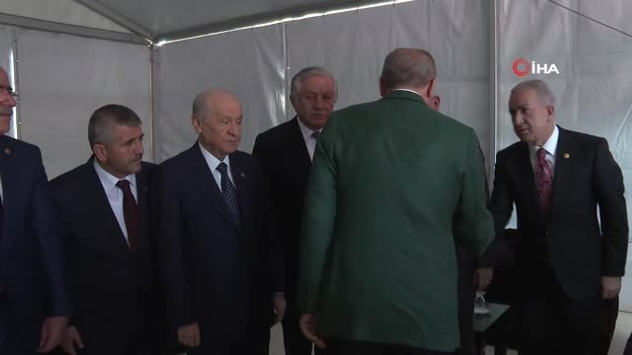 Cumhurbaşkanı Recep Tayyip Erdoğan ve MHP Genel Başkanı Devlet Bahçeli Ortak Miting Öncesi Bir...