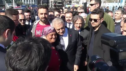 Binali Yıldırım, Taksim Camisinin İnşaatında İncelemelerde Bulundu