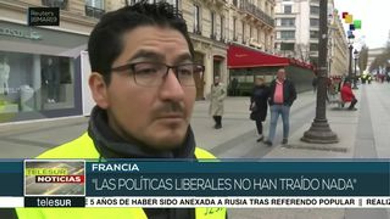 Francia: Más de 30 mil se suman a protestas de los chalecos amarillos