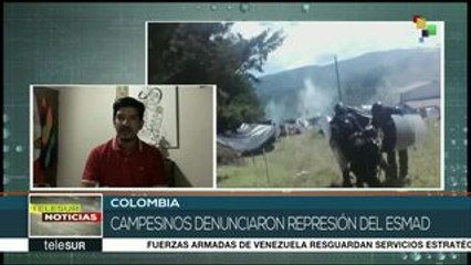 Colombia: Campesina resulta herida por agresión del ESMAD