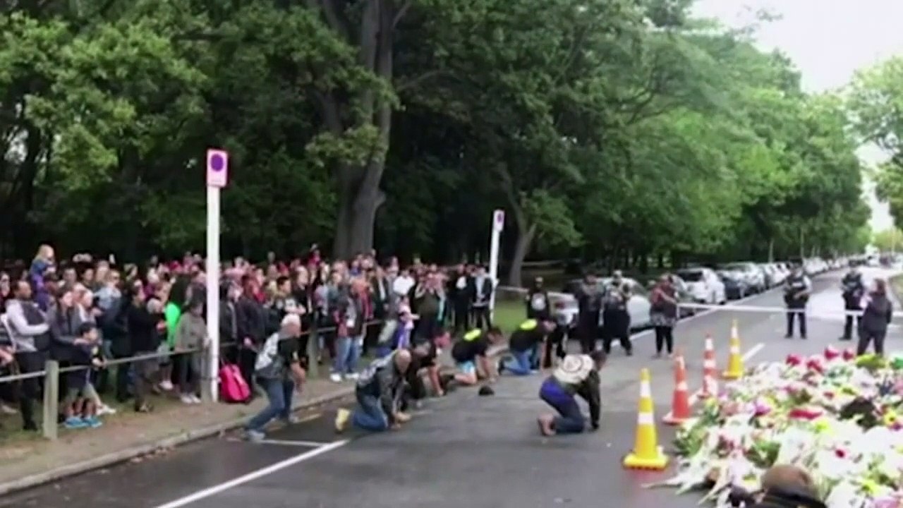 Bikers pay tribute to Christchurch victims with Haka
