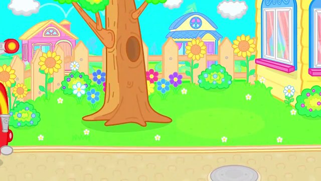 Lion de la Famille Qui va aider le Chat de dessin animé pour les Enfants