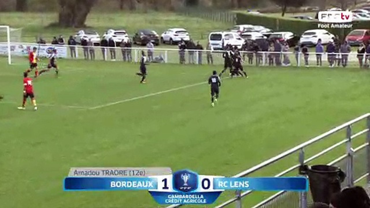 Coupe Gambardella-Crédit Agricole, 1/4 de finale - Bordeaux - Lens (1-0) , le résumé I FFF 2018-2019